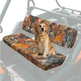 thumbnail image 3 of Yuyamidu Camo Hunting UTV Seat Cover Orange Wood Mule Bench Seat Cover Easy to Clean UTV Accessories Compatible with Kawasaki Mule 3000 3010 3020 4000 4010 2001-2023 2025, 3 of 7