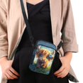 thumbnail image 4 of HELLHERO Cow Starlit Night Shoulder Purse Double Layer Unisex for Travel Daily Use 4.33x1.97x7.09, 4 of 7