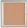 thumbnail image 2 of Aarco Products WFC3624G 1-Door Water Fall Style Bulletin Board - Gold, 2 of 2