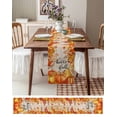 thumbnail image 6 of Table Runners 72 Inches Long Dress Scarves, Autumn Pumpkin Farmhouse Kitchen/Dining Table Runner, Coffee Tablerunners, Thanksgiving Orange Red Vintage Wooden 13x72 Inch, 6 of 7