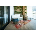 thumbnail image 2 of Linon Outdoor Washable Area Rug Collection, Orange and Cream, 3' x 5', 2 of 7