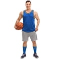thumbnail image 3 of Brybelly SSOC-013L Basketball Compression Socks, Black & Red - Large, 3 of 6