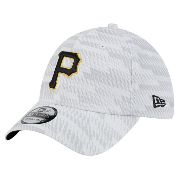 Men's-New Era White Pittsburgh Pirates Graded 39THIRTY Stretch Fit Hat
