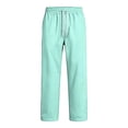 thumbnail image 6 of Delconic Mens Basic Lounge Pants Drawstring Elastic Waist Straight Leg Full Length Sweatpants with Two Side Pockets Cyan L, 6 of 7