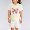 thumbnail image 1 of Chandail Garçon Col Rond T-Shirt Graphique Tee-Shirts Shorts de Basketball Garçons 4T, 1 of 4