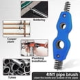 thumbnail image 4 of 4 Pieces Copper Pipe Cleaner And Reamer Value Set- Copper Pipe And Cleaner Reamer,4-in-1 Pipe Deburring Brush Tools, 4 of 5