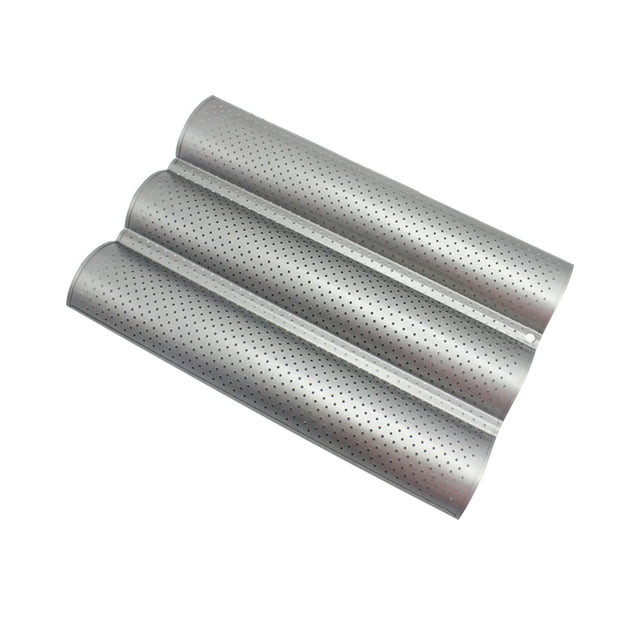 Oubit Non Stick Perforated French Bread Pan Bakeware Toast Cooking Bake Mold Home Bread Baking Mold