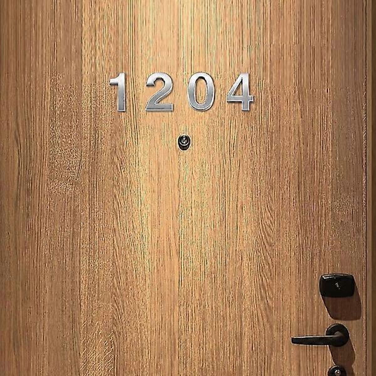 10 Pcs Self Adhesive Door Decorations with House Number, Mailbox Number, 0-9