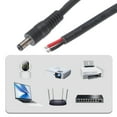 thumbnail image 2 of Power Pigtail Cable 5.5mm x 2.5mm Male Bare Port Plug to Bare Wire Open End, 2 of 9