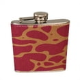 thumbnail image 1 of KuzmarK 6 oz. Leather Pocket Hip Liquor Flask - Cowhide Pink, 1 of 1