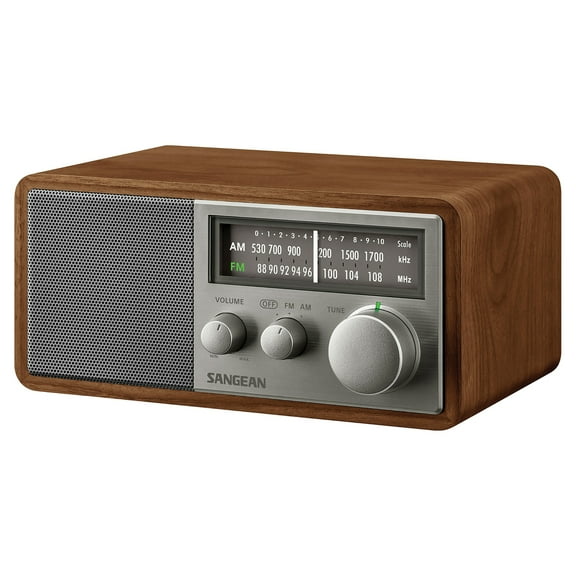 Sangean SG-116 Tabletop Retro Wooden Cabinet AM/FM Analog Radio Receiver, SG-116PT