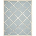 thumbnail image 3 of SAFAVIEH Cambridge Kennedy Geometric Wool Area Rug, Light Blue/Ivory, 8' x 10', 3 of 7