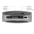thumbnail image 2 of Mainstays Digital Alarm Clock with Snooze and Battery Backup, Easy to Use Top Button Controls, Silver Case with .6” Red Easy to Read LED Display, SPC089D, 2 of 6