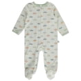thumbnail image 2 of Millie & Myles Baby Boys' 2-Piece Footed Coveralls With Hat Color: cream Size: 3 - 6 months, 2 of 3