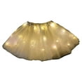 thumbnail image 4 of WAITLOVER Rtyweth Niñas LED Luminoso Tutu Neón Falda Corta Princesa Bailarina Hada Niños Fiesta Favor Disfraz, 4 of 7