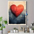 thumbnail image 4 of Qisvanset 12x16 Inch 2D Flat Framed Canvas Art, Valentine Love Theme Cute Romantic Home Bedroom Wall Art Decor, 4 of 5
