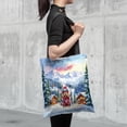 thumbnail image 4 of Hello Welcome Winter The Ski Cocker Spaniel Snowy Day All Over Print 3D Canvas Tote Bag Cockers Dog Lover Gifts Reusable Handbag - 13013, 4 of 5