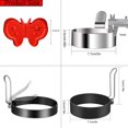 thumbnail image 2 of Egg Ring Silicone for Fried Eggs 4 Pack Non Stick Fried Perfect Fried Egg Mold or Pancake Rings, Egg Cooking Rings for Stunning Breakfasts … (2 Pack+2 Pack), 2 of 7