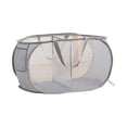 thumbnail image 2 of Fairnull Laundry Basket with Side Pocket Large Capacity Thickened 2 Compartments Multifunctional Sorting Collapsible Mesh Laundry Hamper Bag Clothes Organizer Bathroom Supplies, 2 of 10