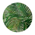 thumbnail image 4 of PIKWEEK California Tropical Palm Hawaii Leaves Retro Green Jungle Monstera Leaf Island Tree Nature Flora Round Table Cover White, 4 of 8