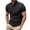 Black, variant on WTXUE Polos Short Sleeve, Scrunch Neck Polo Golf Shirts for Men Border Shirt 2024 Summer Year's Button Henli Workwear for Men