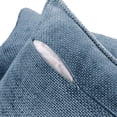 thumbnail image 3 of Austin Horn Classics Chenille Pillows With "Blanket Stitch" Cover Only Set Of 2 Blue 13"X20", 3 of 3