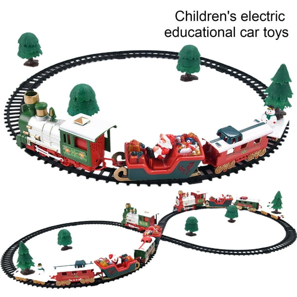 Ensemble de train avec lumières et sons Noël pour le cadeau de l'enfant