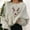 Beige, variant on Women's Christmas Sweatshirts Christmas Print Crew Neck Long Sleeve Xmas Holiday Casual Sweat Tops for Women 2025