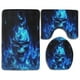 thumbnail image 1 of ABPHQTO Calavera de azúcar fresca de mariposa s Juego de alfombras de baño de 3 piezas Alfombra de baño Alfombra de contorno y tapa de inodoro ABPHQTO  Cont-CHAPPLE-30761, 1 of 2