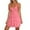 Pink, variant on GDREDA Elegant Women's Midi Summer Dress with Lace Detail V-Neck Swing A-Line Casual Sleeveless Beach Sun Dress Black,S
