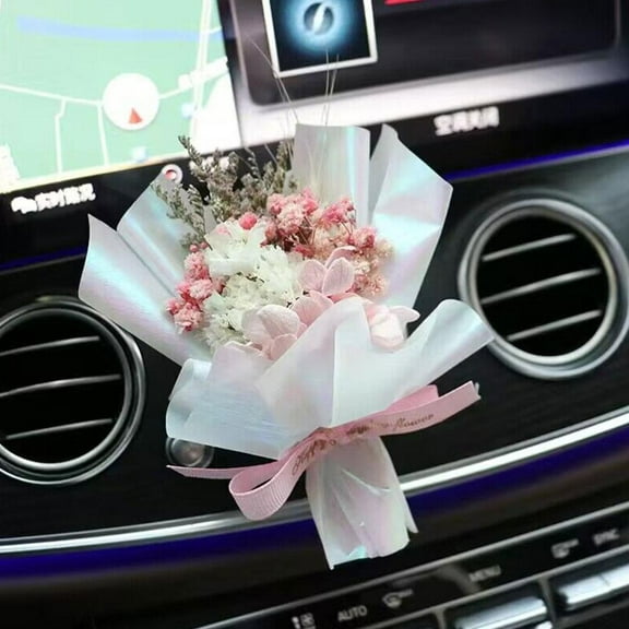 Car Flower Bouquet - Elegant & Long-Lasting, Perfect for Cars, Unique Gift Idea
