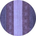 thumbnail image 1 of Ahgly Company Indoor Round Abstract Blue Modern Area Rugs, 5' Round, 1 of 4