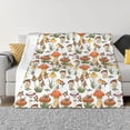 thumbnail image 1 of Fotbe Mushrooms Manta de Franela con Estampado, Manta Ultrasuave para Cama, Sofá, Auto, Hipoalergénica y Antibolitas-50"x40", 1 of 6