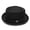 Black, variant on Open Mesh Pork Pie Hat for Men with Adjustable Warm Day Size