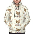 thumbnail image 4 of Hoodies for Men - Abstract Flower Print Chicken Long Sleeve Comfrt Men'S Fashion Hoodies & Sweatshirts, Sweatshirts for Men Hoodies Pullover Clothing Clothes with Pouch, 4 of 7