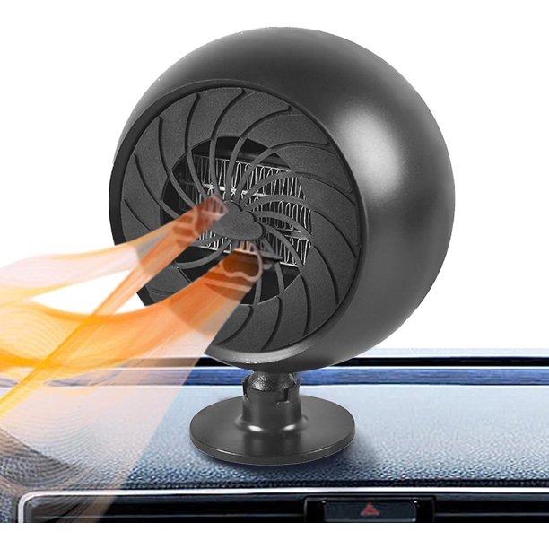 Ventas promocionales Ventilador calefactor portátil para automóvil, Descongelador de calentamiento rápido de 12 V Descongelador Desempañador Desempañador, 2 en 1 Ventilador de cale