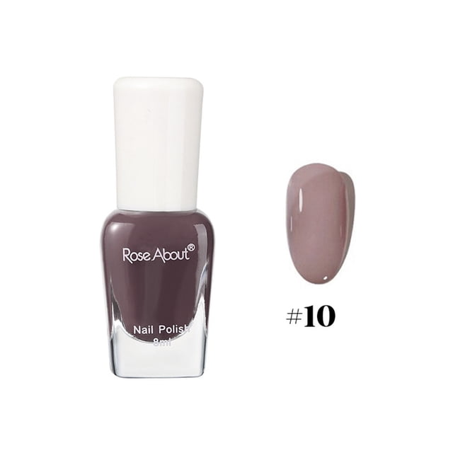Pisexur Belleza Maquillaje Esmalte de uñas a base de agua, desgarrable, para hornear, sin olor, brillante, con lentejuelas, para realzar las uñas (8 ml)para mujeres y hombres