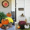 thumbnail image 4 of Metal Pumpkin Garden Stakes - Autumn Decorative Yard Signs - Indoor Outdoor  Flower Stake Fall Lawn Ornaments Pumpkin Decoration for Harvest Halloween (17.5"+26"-B), 4 of 9