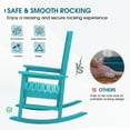 thumbnail image 3 of SERWALL Outdoor Rocking Chair Set of 2, HDPE Patio Rocker for Lawn, Porch, Aruba, 3 of 11