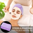 thumbnail image 4 of ZOUYUE Spa Facial Headband Head Wrap Terry Cloth Headband Stretch Towel for Bath, Makeup and Sport, 4 of 7