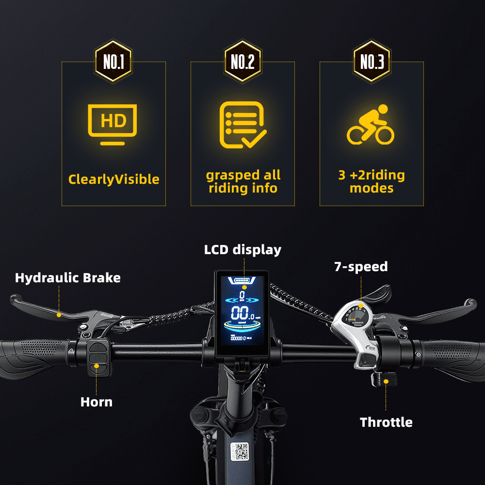 Folding Electric Bike for Adults, 48V 14Ah Battery, 20”x4” Fat Tire for All-Terrains, E-Bike with 750 Powerful Motor