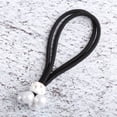 thumbnail image 2 of Juego de 12 coleteros elásticos para el pelo con incrustaciones de perlas de imitación, color negro, 2 of 7