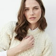 thumbnail image 4 of Women’s Traditional Irish Wool Natural Sweater Size X-Small Made By Aran Woollen Mills, 4 of 4
