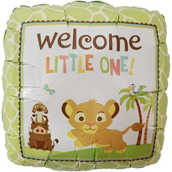 18" WELCOME LITTLE ONE Balloon Party Supplies Decorations Foil Mylar Balloon