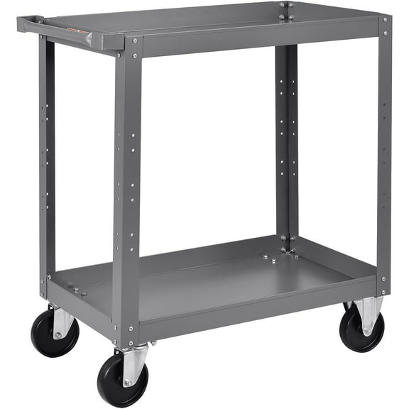 Global Industrial Steel Stock Cart w/2 Shelves 800 lb. Capacity 30""L x 18""W x