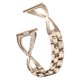 thumbnail image 1 of 1PC 20mm X Type Smartwatch Strap Rhinestone Inlaid Replacement Watch Band Compatible for Watch (Golden), 1 of 4