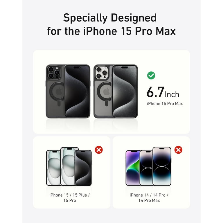 [香港製]iPhone 15 Pro Max 1TB + Ankerケース Anker Anti-Slip Charging Cell Phone Case for Apple iPhone 15