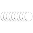 thumbnail image 3 of Juego de llaveros de 120 Uds., placa acrílica estable, llavero, anillo de enlace, Kit de borlas de cuero para decoración DIY, Color plateado, 3 of 8