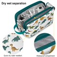 thumbnail image 4 of Toiletries Bag,Dinosaur Pattern Mens Womens Toiletry Bag Bathroom Bag,Waterproof Toiletry Travel Bag Dopp Kit Shaving Bag 11x6.3x5.1 Inch, 4 of 5
