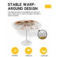 thumbnail image 2 of nqOlkjepod Summer Floral Round Tablecloth, Fitted Table Cover with Elastic for 36"-44" Round Tables, Vintage Spring Watercolor Sunflowers in Vase Table Cloth Dinning Party Waterproof Tablecloths, 2 of 6